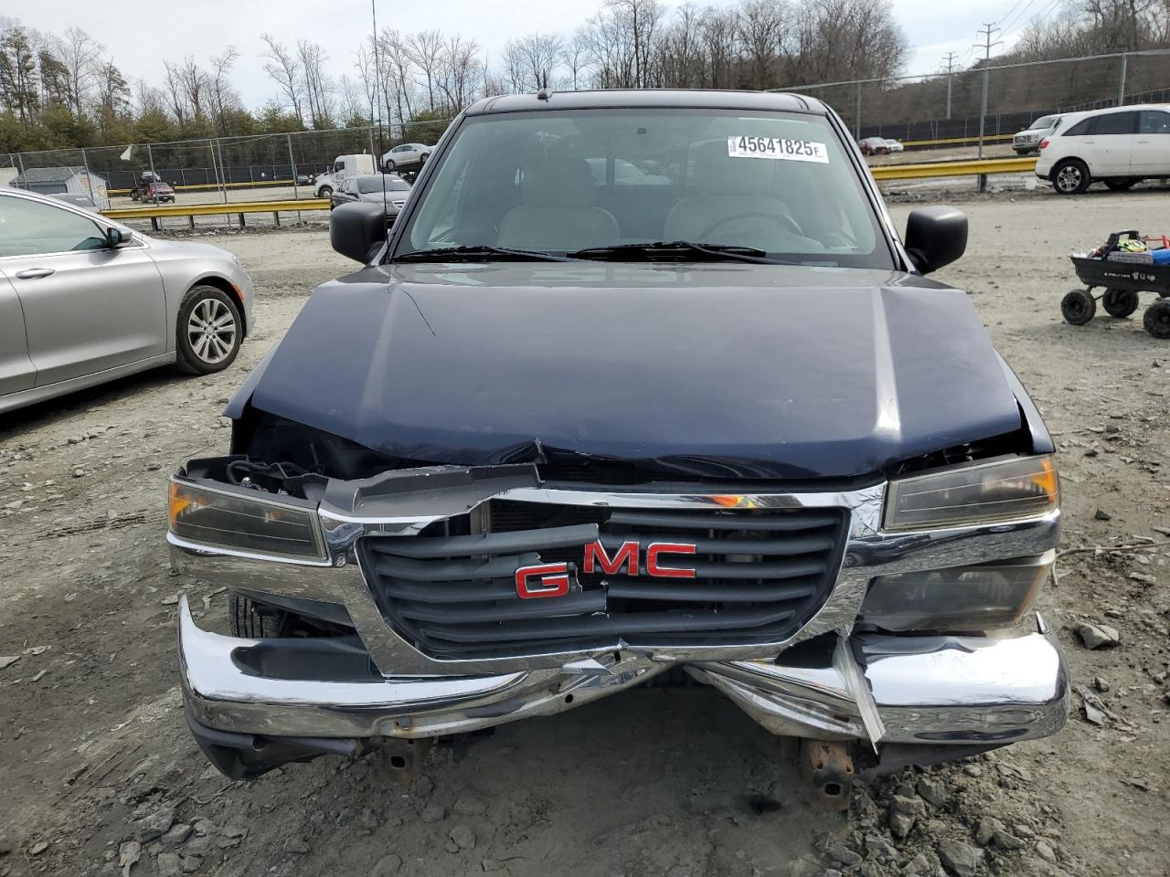 2008 GMC Canyon VIN 1GTCS19E688175572 Copart auction photo, front end / undercarriage damage thumbnail 5