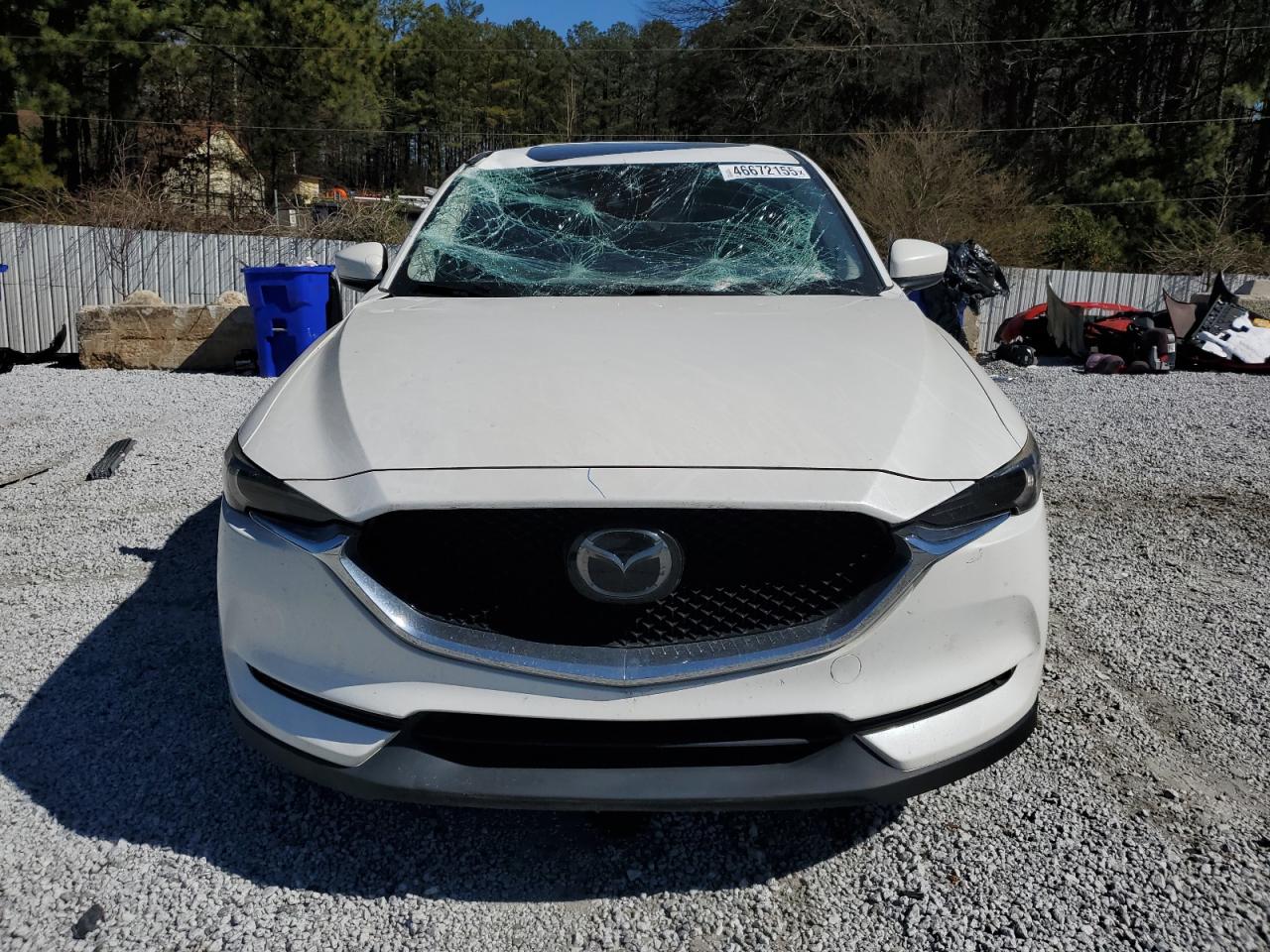 2017 Mazda CX-5 VIN JM3KFADLXH0210271 Copart auction photo, top/roof / front end damage thumbnail 5