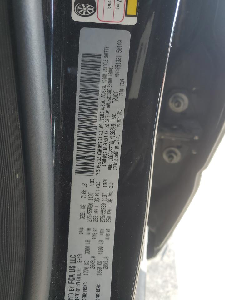 2020 RAM 1500 VIN 1C6SRFFT6LN130849 Copart auction photo, front end / minor dent/scratches damage thumbnail 12