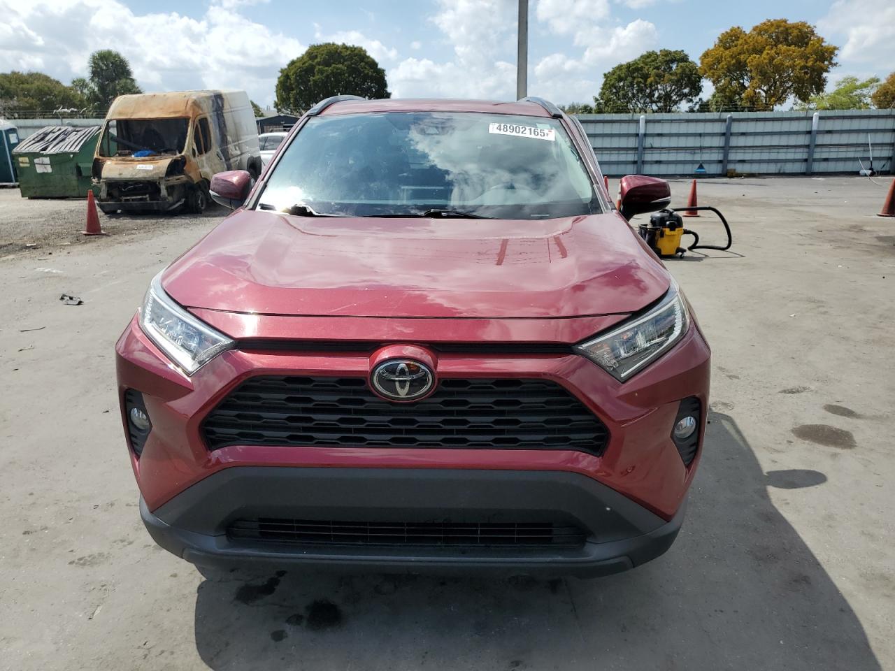 2019 Toyota RAV 4 VIN JTMW1RFV9KD500555 Copart auction photo, side damage thumbnail 5