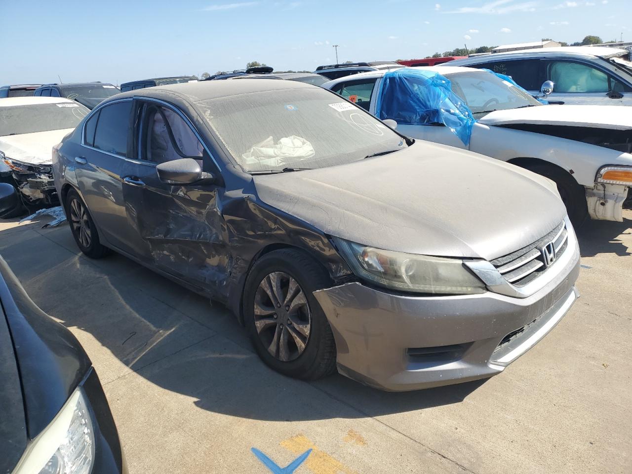 2014 Honda Accord VIN 1HGCR2F30EA232438 Copart auction photo, side / front end damage thumbnail 4
