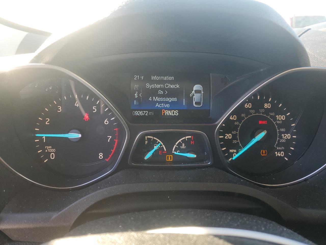 2019 Ford Escape VIN 1FMCU0F71KUA69440 Copart auction photo, side / front end damage thumbnail 9