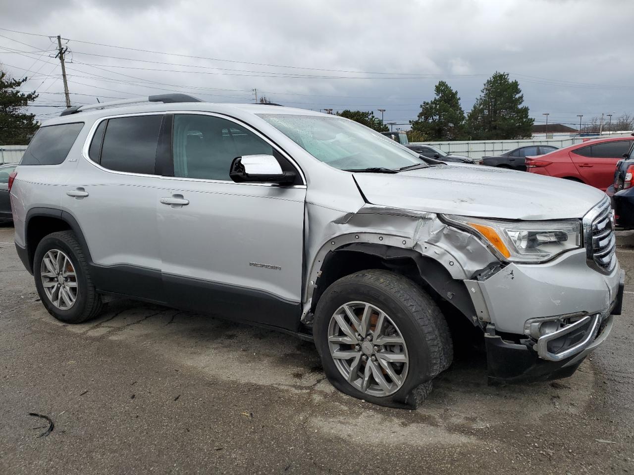 2017 GMC Acadia VIN 1GKKNLLA4HZ163892 Copart auction photo, front end / undercarriage damage thumbnail 4