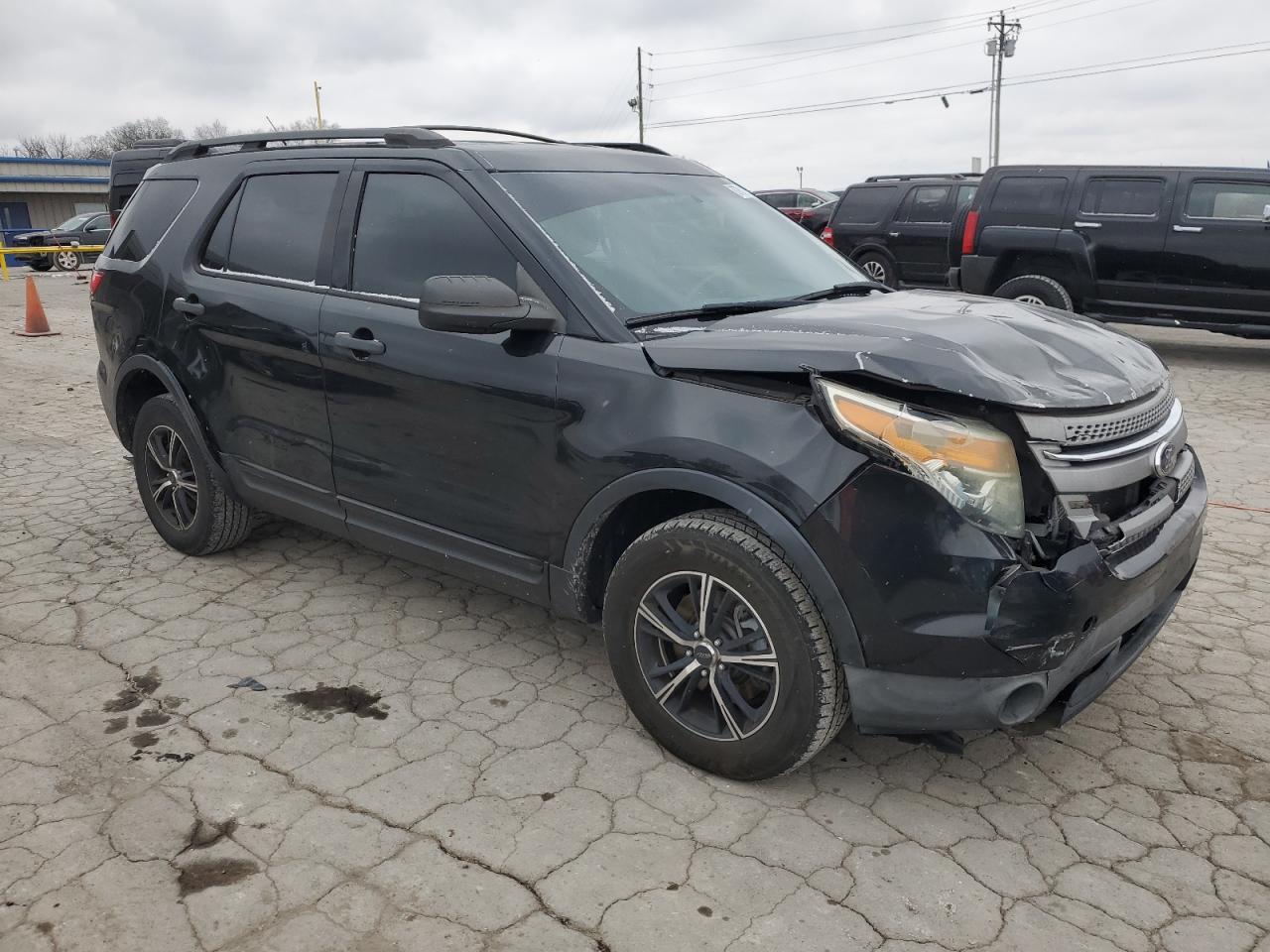 2013 Ford Explorer VIN 1FM5K8B86DGC45959 Copart auction photo, front end / side damage thumbnail 4