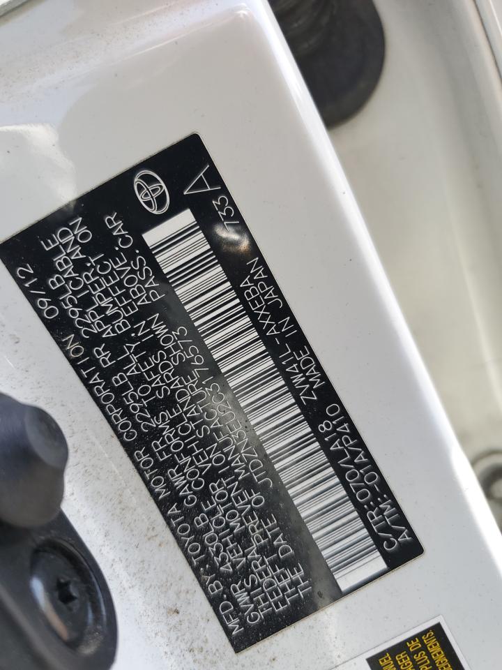 2012 Toyota Prius VIN JTDZN3EU2C3176573 Copart auction photo, side damage thumbnail 14