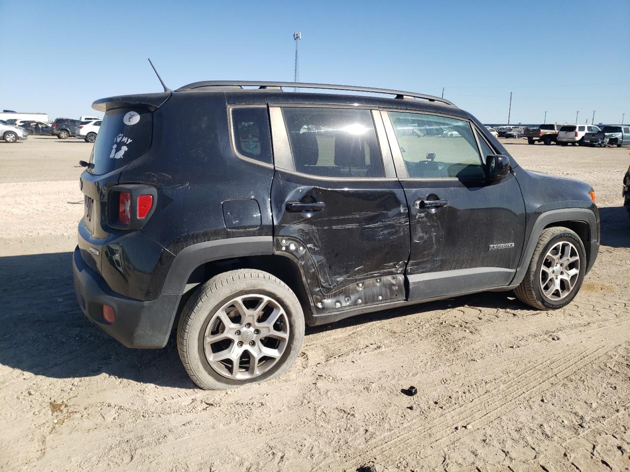 2015 Jeep Renegade VIN ZACCJABT5FPC26335 Copart auction photo, side damage thumbnail 3