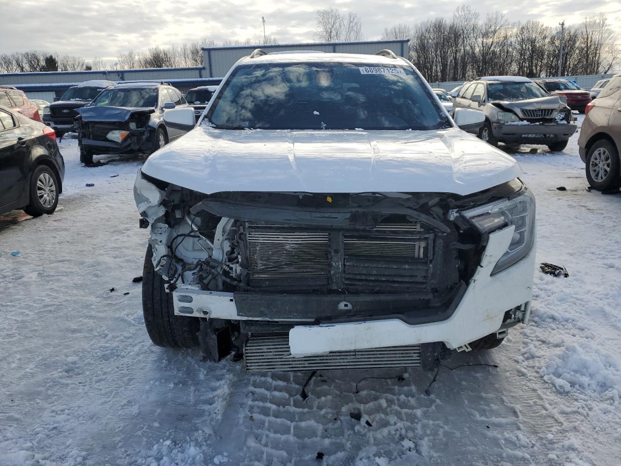2022 GMC Terrain VIN 3GKALTEV3NL172510 Copart auction photo, front end / side damage thumbnail 5