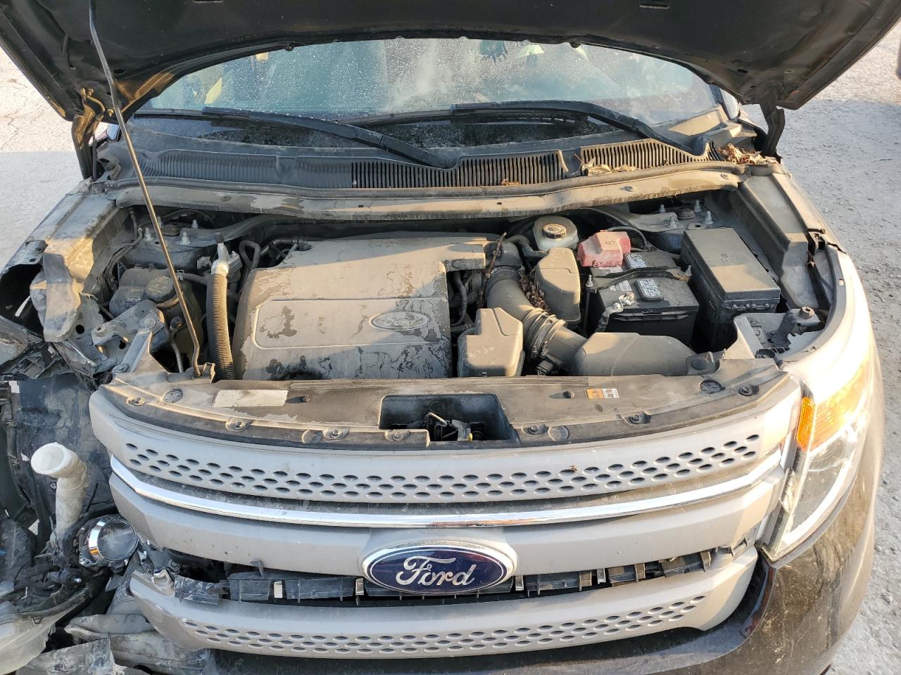 2015 Ford Explorer VIN 1FM5K7B8XFGA44854 Copart auction photo, front end / side damage thumbnail 13