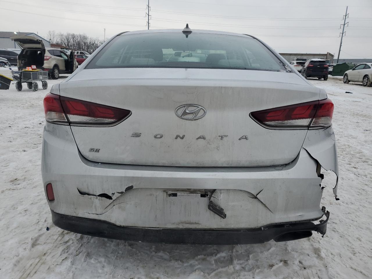 2018 Hyundai Sonata VIN 5NPE24AF8JH726719 Copart auction photo, front end / rear end damage thumbnail 6