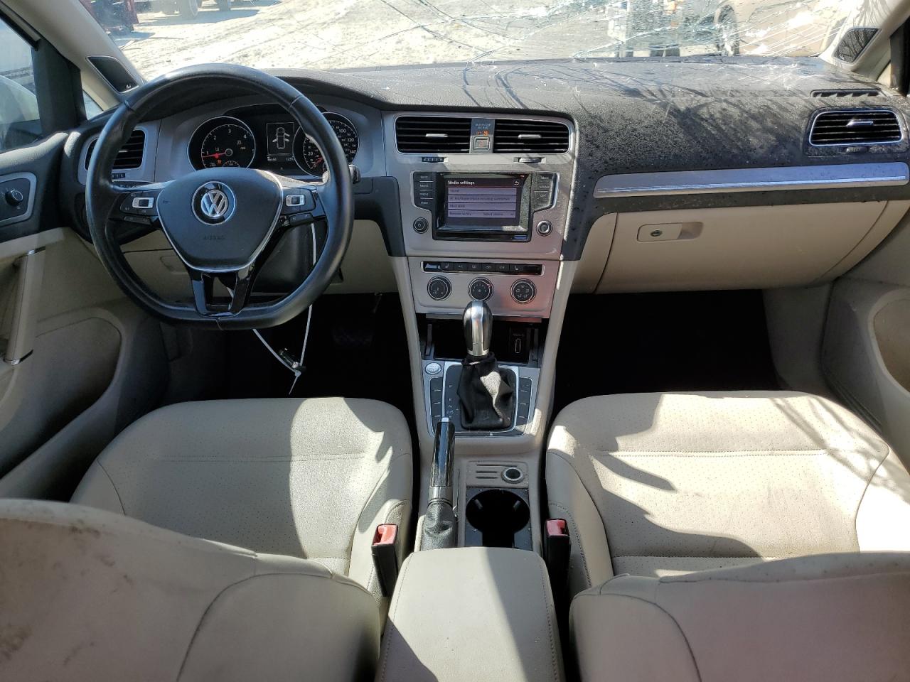 2015 Volkswagen Golf VIN 3VWCA7AU3FM509572 Copart auction photo, top/roof / all over damage thumbnail 8