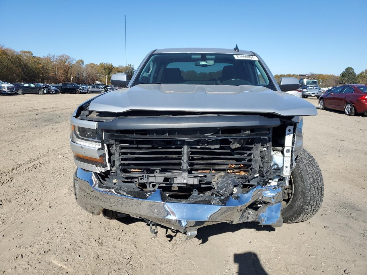 2018 Chevrolet Silverado VIN 3GCUKREC1JG149792 Copart auction photo, front end damage thumbnail 5