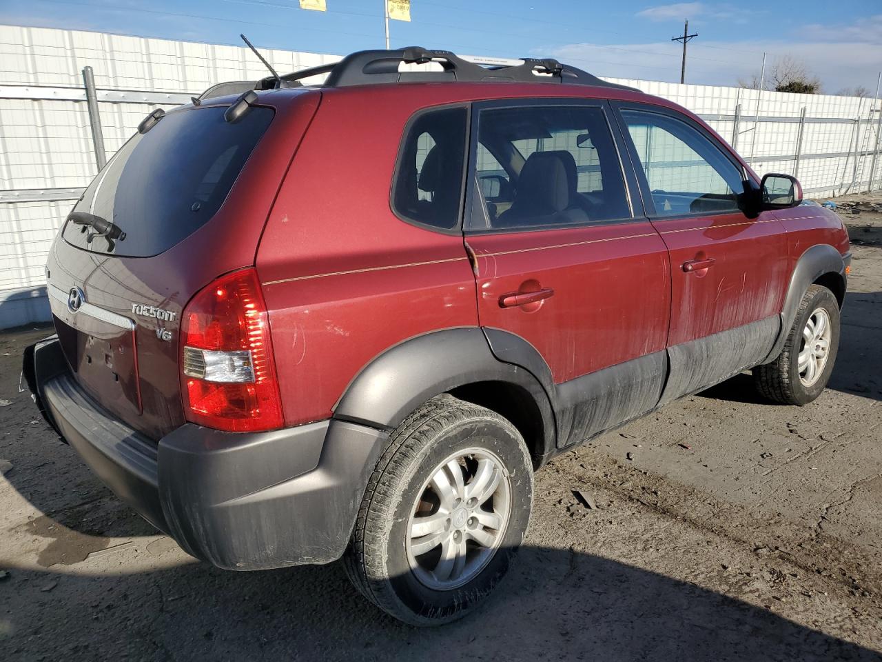 2006 Hyundai Tucson VIN KM8JN12D26U331204 Copart auction photo, rear end / hail damage thumbnail 3