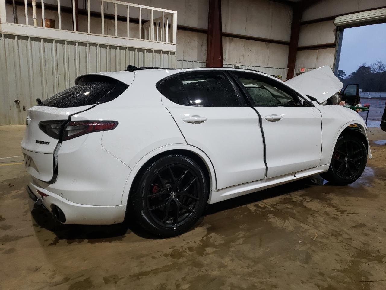 2021 Alfa Romeo Stelvio VIN ZASPAKBN4M7D08793 Copart auction photo, all over damage thumbnail 3