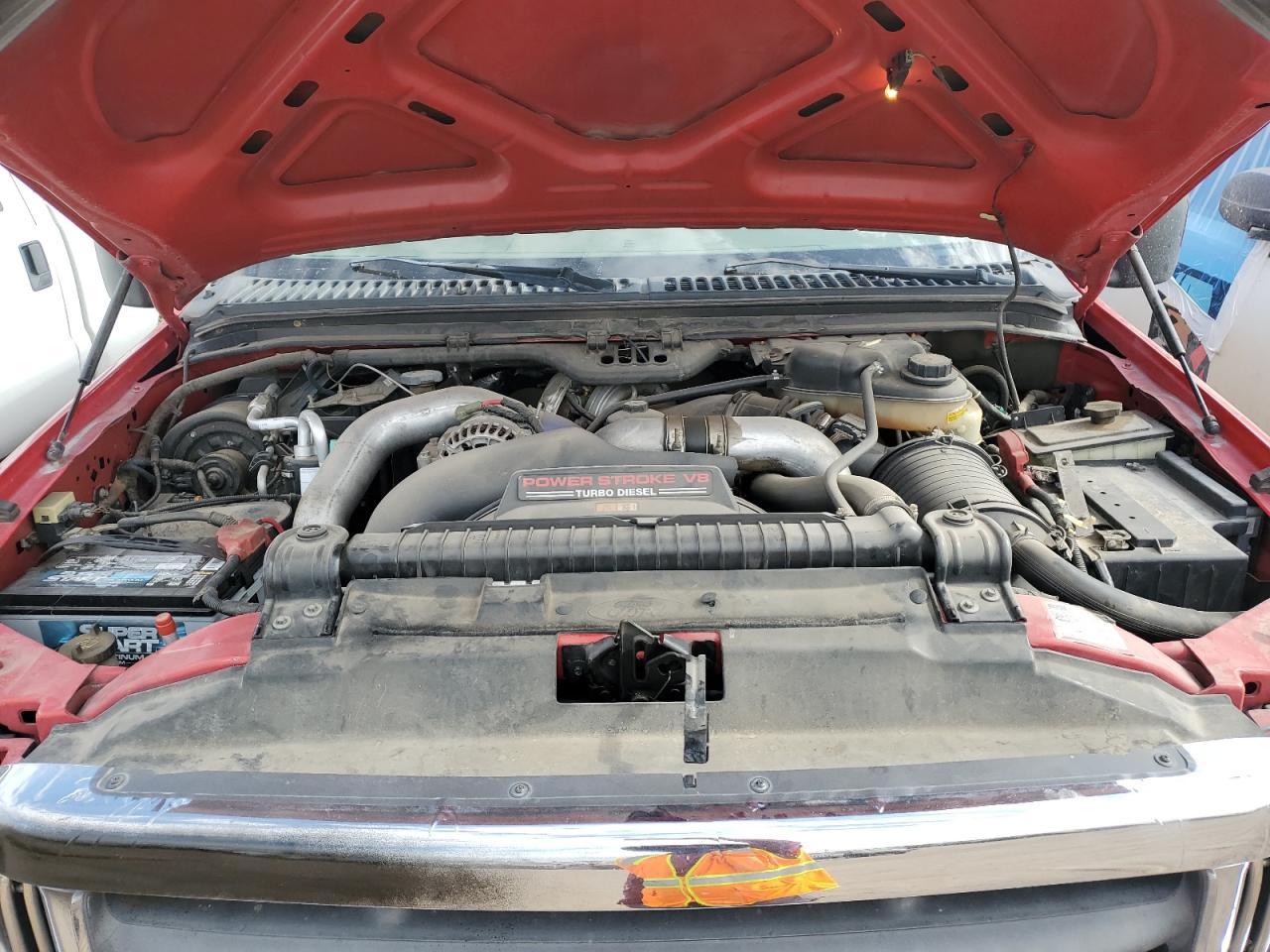 2004 Ford F350 VIN 1FTSW31P04EC08800 Copart auction photo, vandalism damage thumbnail 11