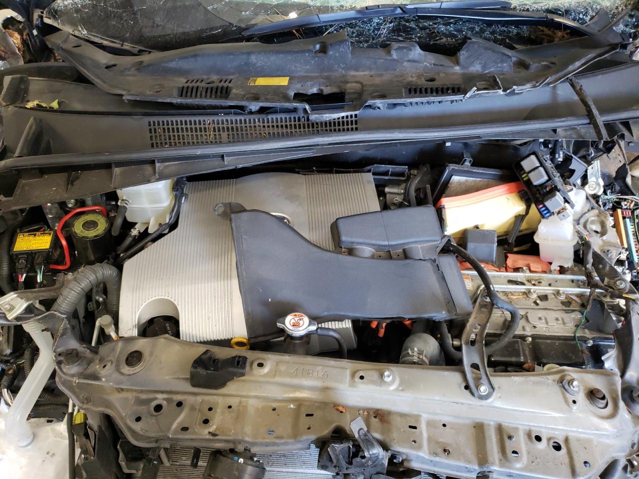 2019 Toyota Highlander VIN 5TDDGRFH0KS064019 Copart auction photo, front end / side damage thumbnail 14