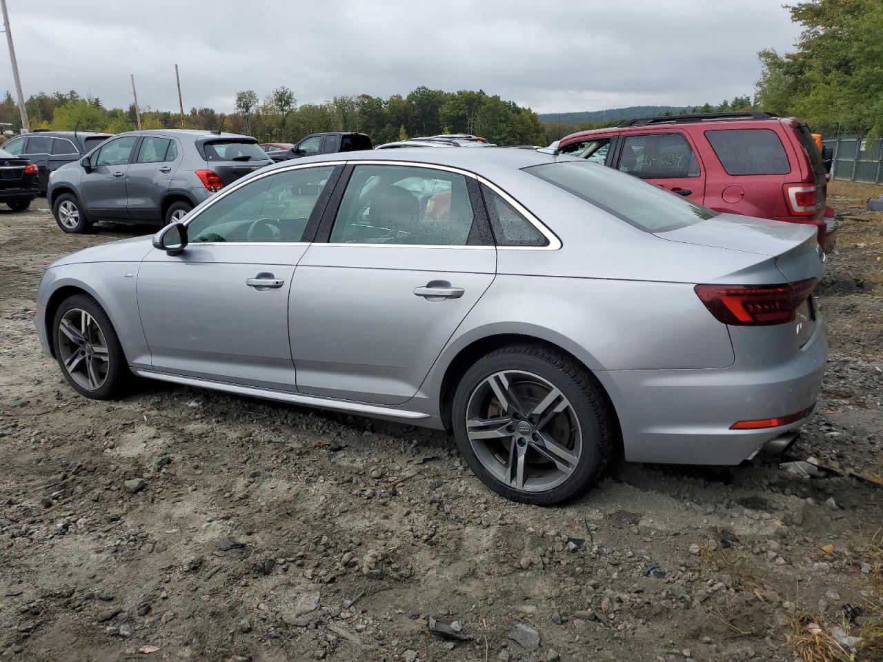 2018 Audi A4 VIN WAUENAF42JA064959 Copart auction photo, rear end / minor dent/scratches damage thumbnail 2