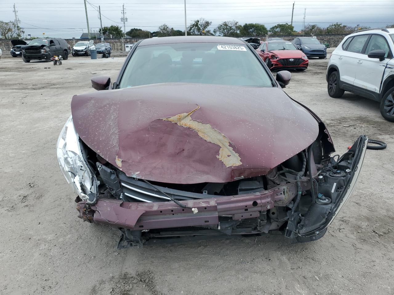 2013 Honda Accord VIN 1HGCR2F30DA109334 Copart auction photo, front end / mechanical damage thumbnail 5