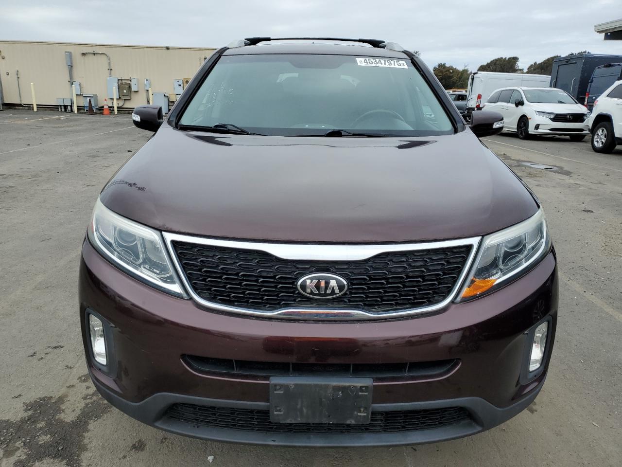 2015 KIA Sorento VIN 5XYKT4A6XFG630671 Copart auction photo, side damage thumbnail 5