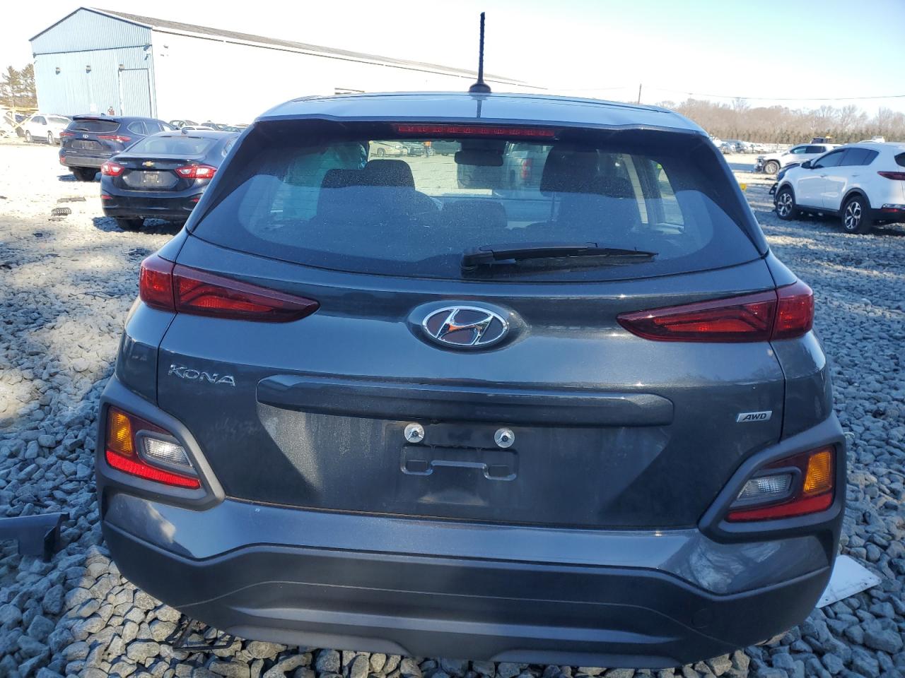 2021 Hyundai Kona VIN KM8K1CAA2MU676085 Copart auction photo, side damage thumbnail 6