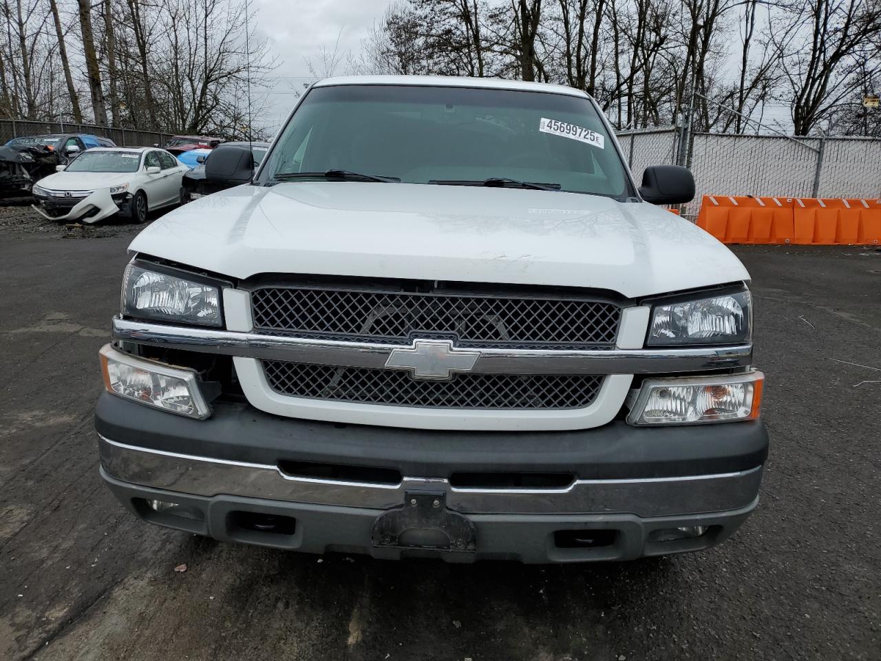 2003 Chevrolet Silverado VIN 1GCEK19T33E132812 Copart auction photo, front end / rear end damage thumbnail 5