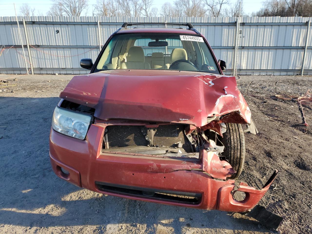 2008 Subaru Forester VIN JF1SG63678H711852 Copart auction photo, front end damage thumbnail 5