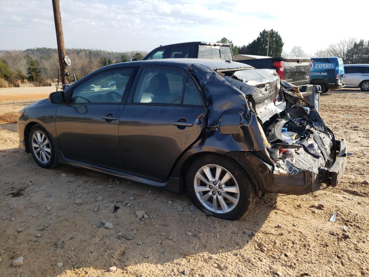 2009 Toyota Corolla VIN 2T1BU40E79C083879 Copart auction photo, rear end / side damage thumbnail 2