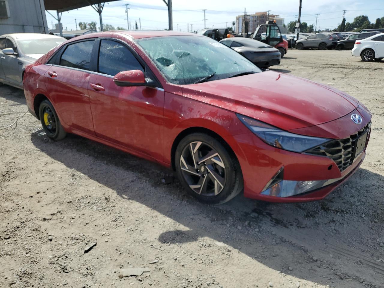 2023 Hyundai Elantra VIN KMHLP4AG6PU430531 Copart auction photo, vandalism damage thumbnail 4