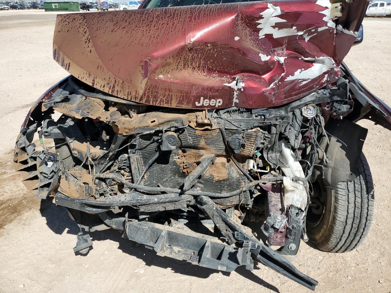 2020 Jeep Grand Cherokee VIN 1C4RJFBG9LC263835 Copart auction photo, front end / side damage thumbnail 12