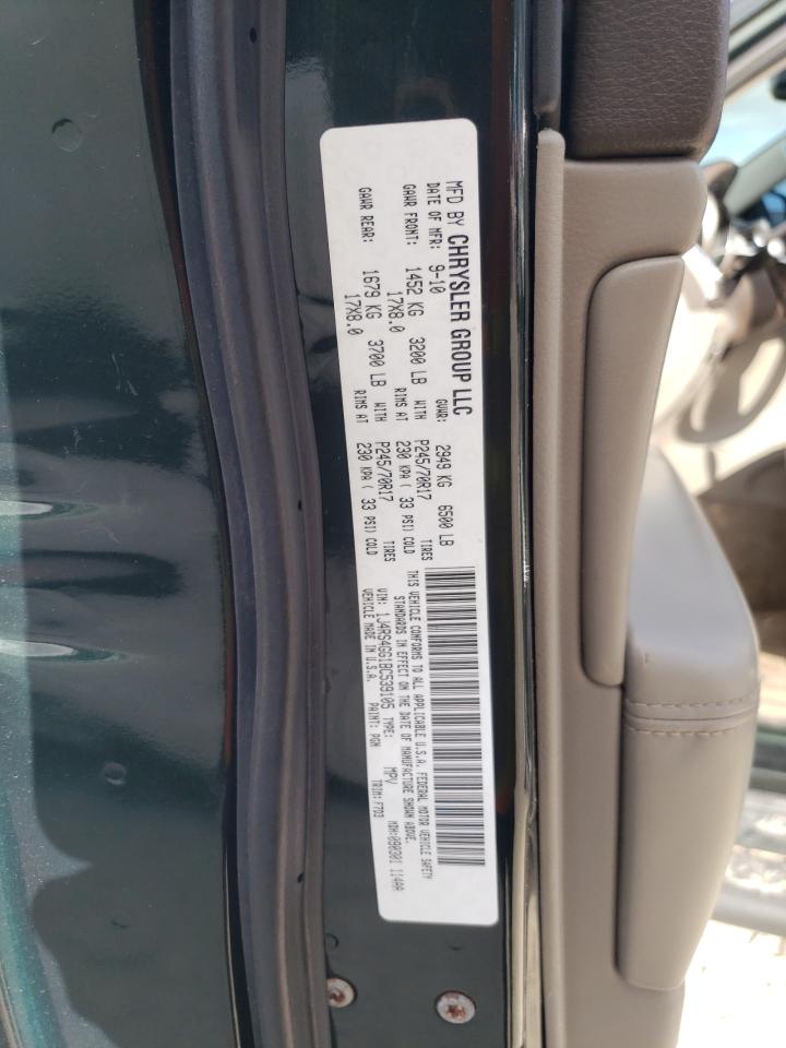 2011 Jeep Grand Cherokee VIN 1J4RS4GG1BC539105 Copart auction photo, rear end / minor dent/scratches damage thumbnail 13