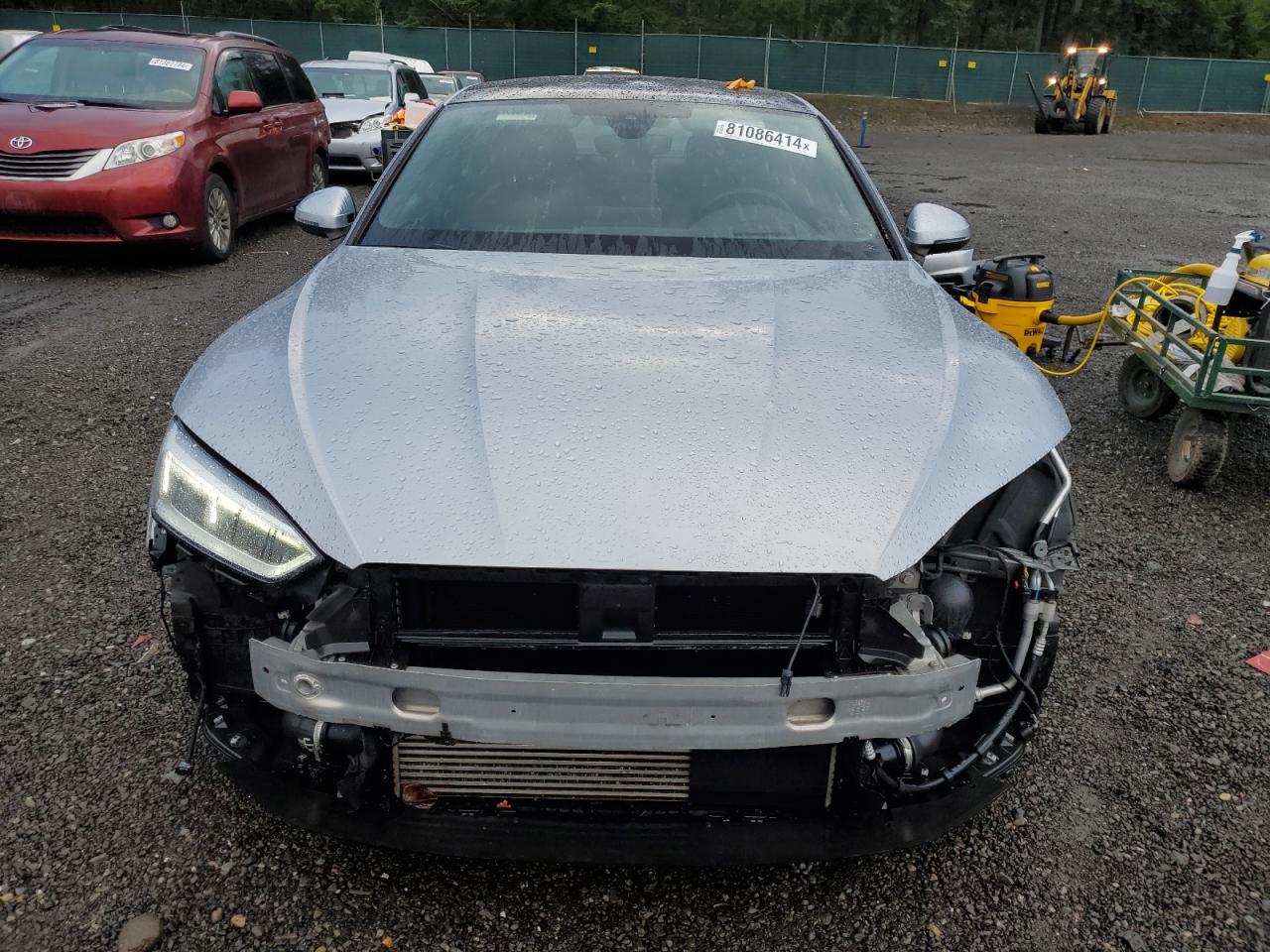 2018 Audi A5 VIN WAUCNCF57JA051653 Copart auction photo, front end damage thumbnail 5