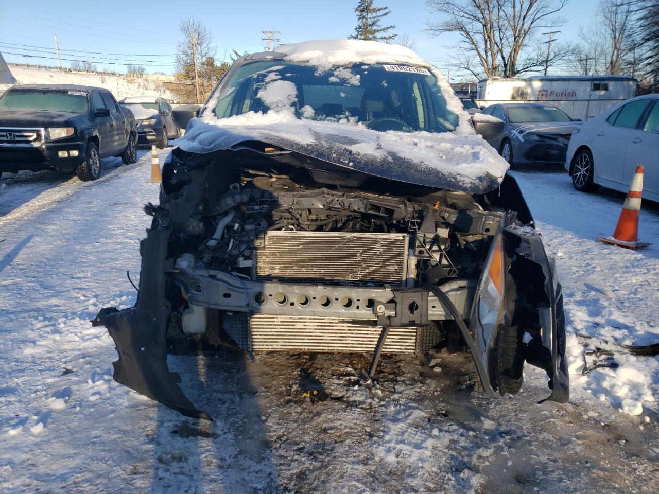 2015 Ford Escape VIN 1FMCU9GX3FUB02074 Copart auction photo, front end / side damage thumbnail 5