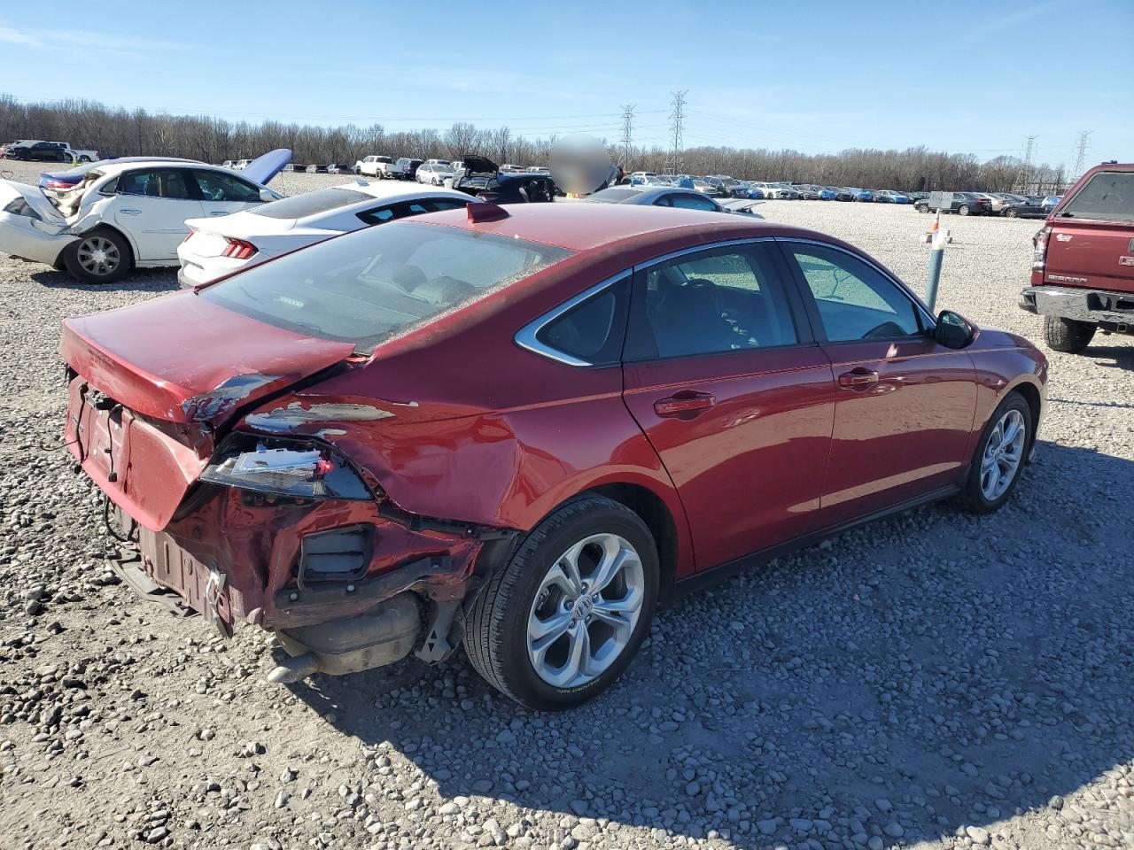 2024 Honda Accord VIN 1HGCY1F27RA077297 Copart auction photo, rear end damage thumbnail 3