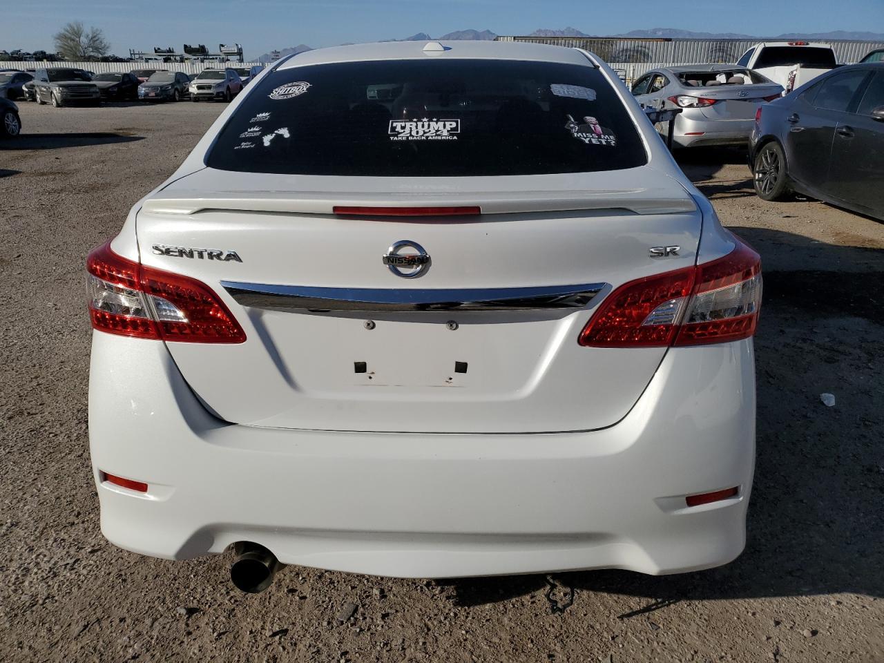 2015 Nissan Sentra VIN 3N1AB7AP3FY373831 Copart auction photo, front end / frame damage damage thumbnail 6