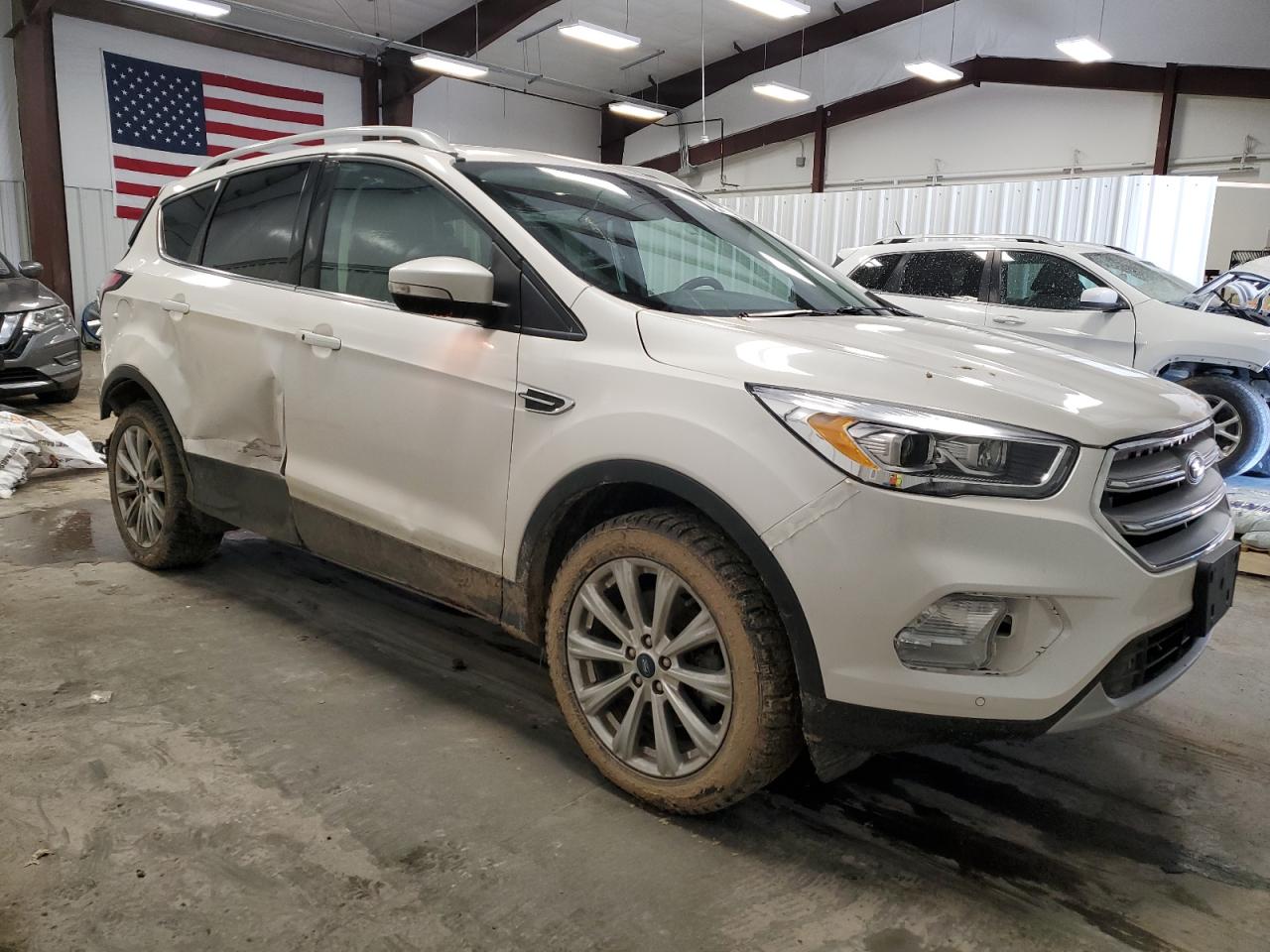 2018 Ford Escape VIN 1FMCU9J99JUC72586 Copart auction photo, rear end / side damage thumbnail 4