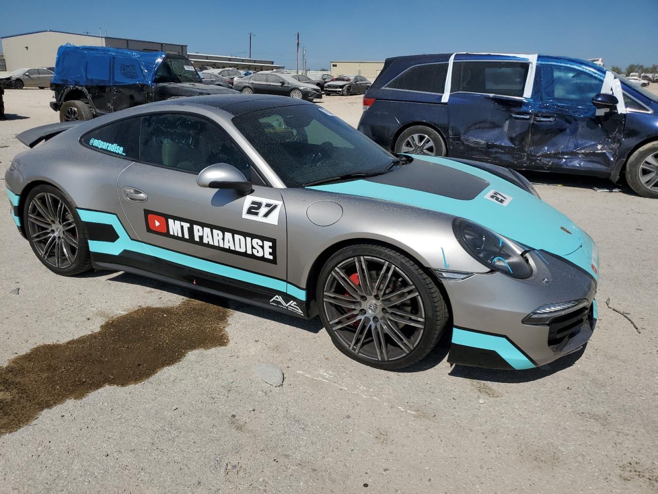 2013 Porsche 911 VIN WP0AB2A99DS122745 Copart auction photo, front end damage thumbnail 4