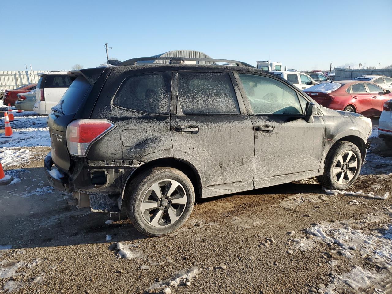 2017 Subaru Forester VIN JF2SJAECXHH575686 Copart auction photo, front end / rear end damage thumbnail 3