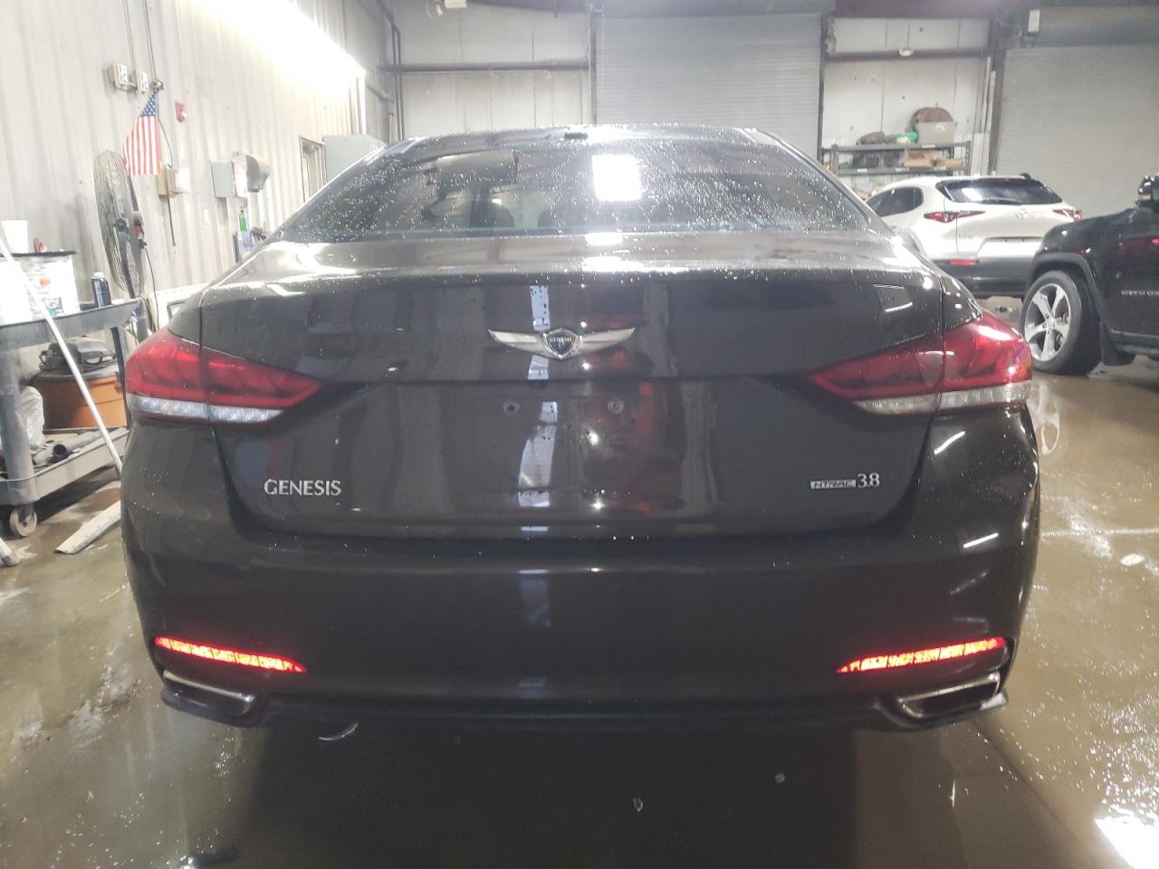 2015 Hyundai Genesis VIN KMHGN4JE0FU104518 Copart auction photo, front end damage thumbnail 6