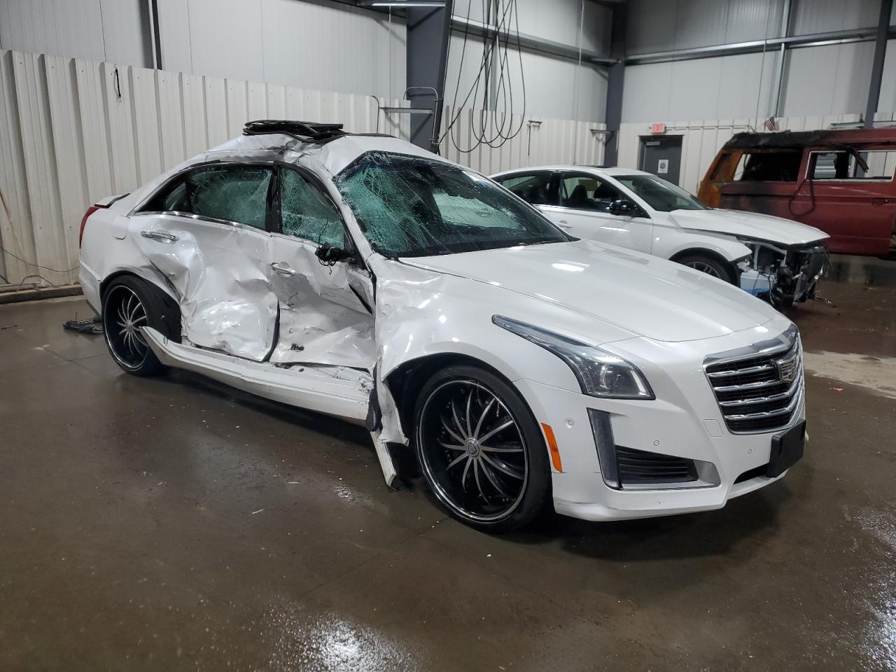 2019 Cadillac CTS VIN 1G6AY5SSXK0143004 Copart auction photo, side / rear end damage thumbnail 4
