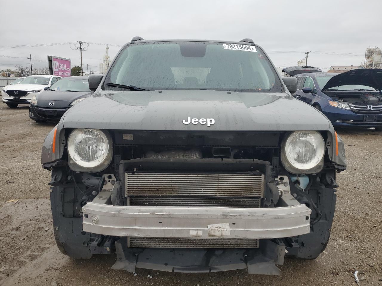 2019 Jeep Renegade VIN ZACNJBBB1KPK43341 Copart auction photo, rear end / front end damage thumbnail 5