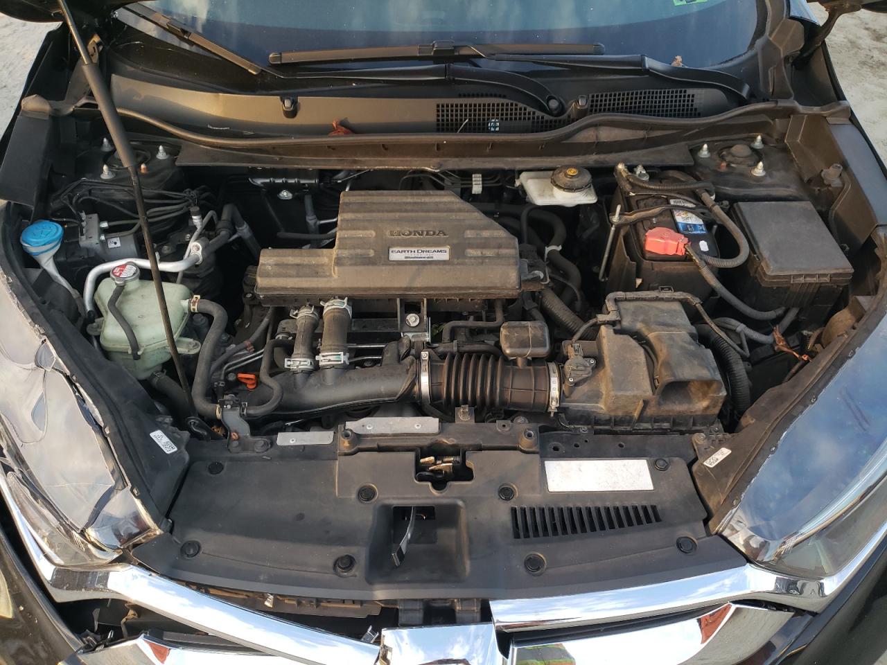 2017 Honda CR-V VIN 2HKRW2H55HH643301 Copart auction photo, side / front end damage thumbnail 13