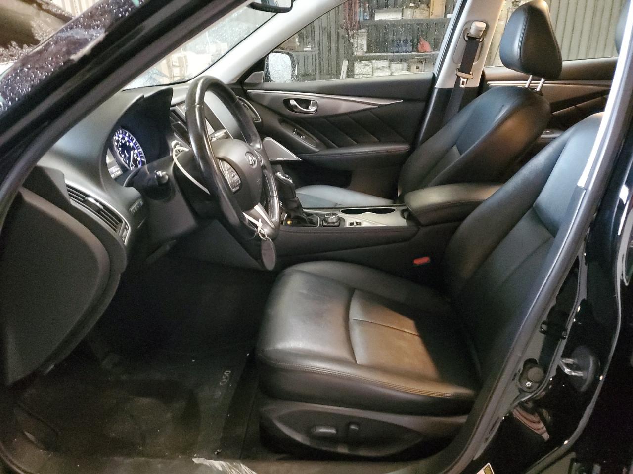 2017 Infiniti Q50 VIN JN1EV7AP0HM733457 Copart auction photo, front end / side damage thumbnail 7