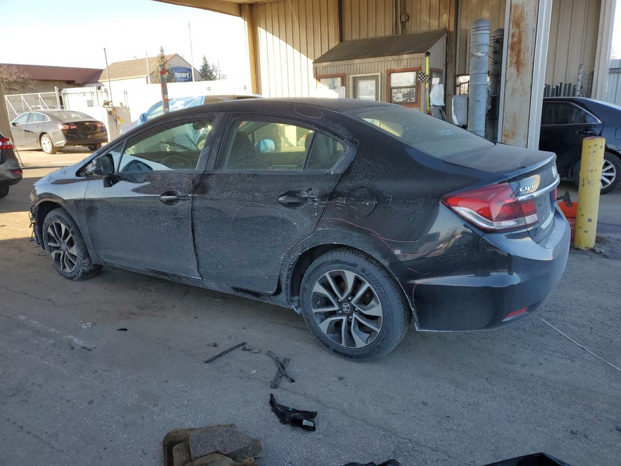 2013 Honda Civic VIN 19XFB2F93DE077819 Copart auction photo, front end / rejected repair damage thumbnail 2