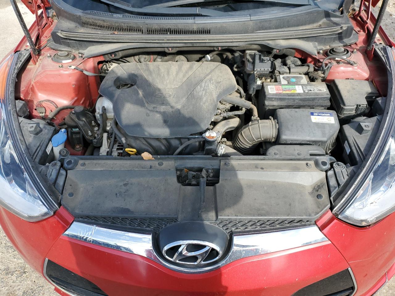2017 Hyundai Veloster VIN KMHTC6AD5HU317474 Copart auction photo, front end damage thumbnail 11