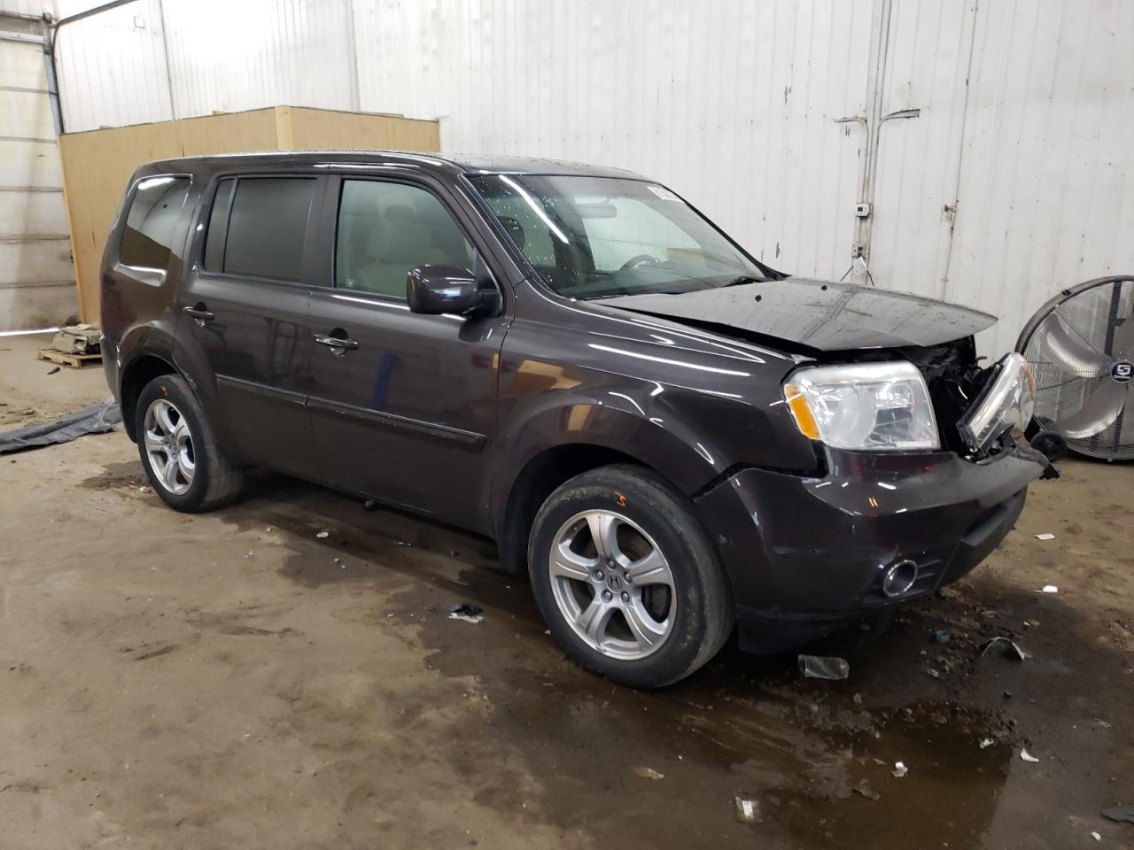 2012 Honda Pilot VIN 5FNYF4H49CB001749 Copart auction photo, front end damage thumbnail 4