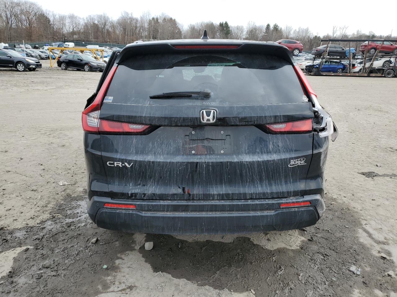 2024 Honda CR-V VIN 2HKRS4H73RH417395 Copart auction photo, front end / all over damage thumbnail 6