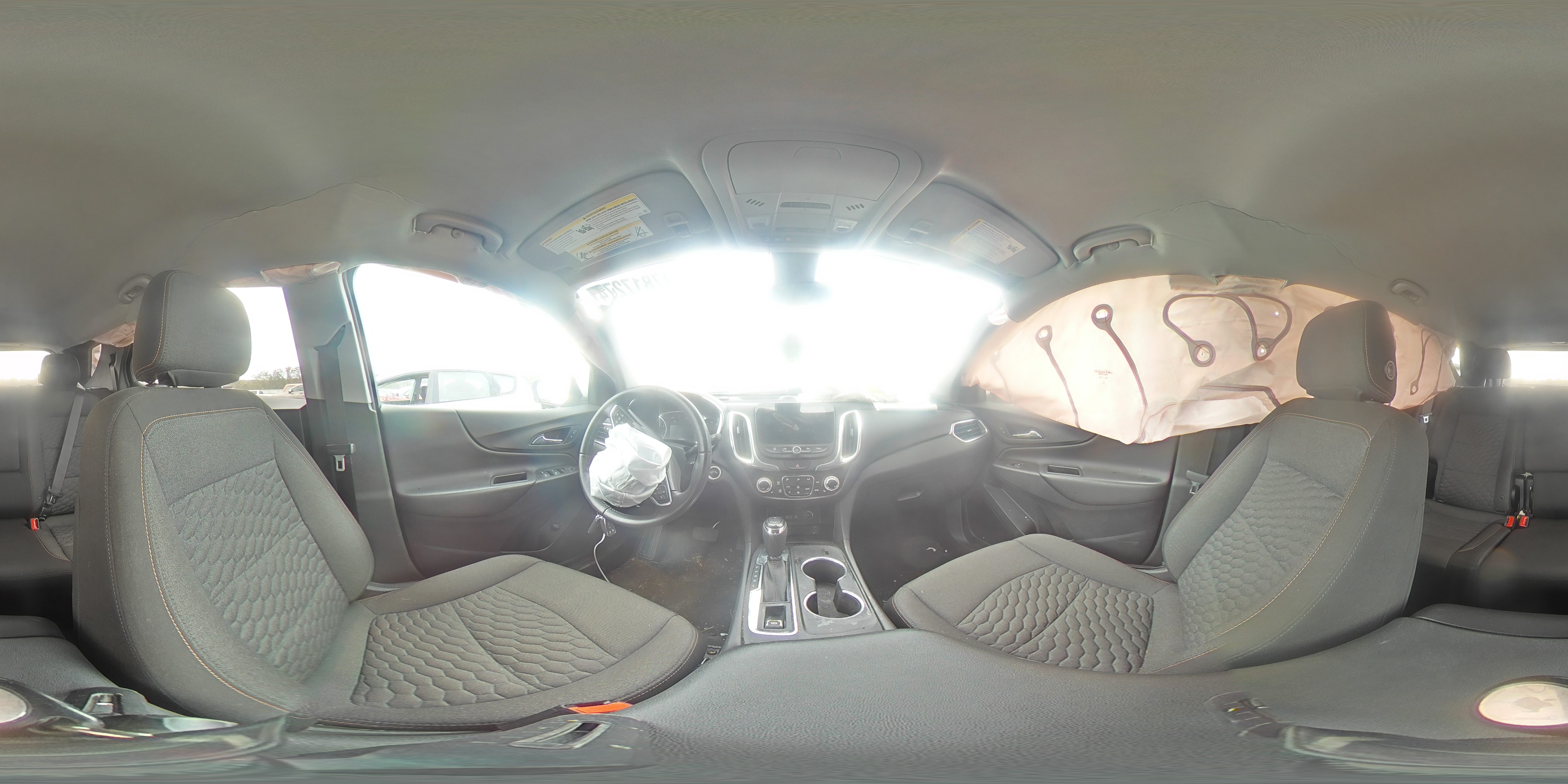 2021 Chevrolet Equinox VIN 3GNAXKEV5MS155293 Copart auction photo, front end / side damage thumbnail 14