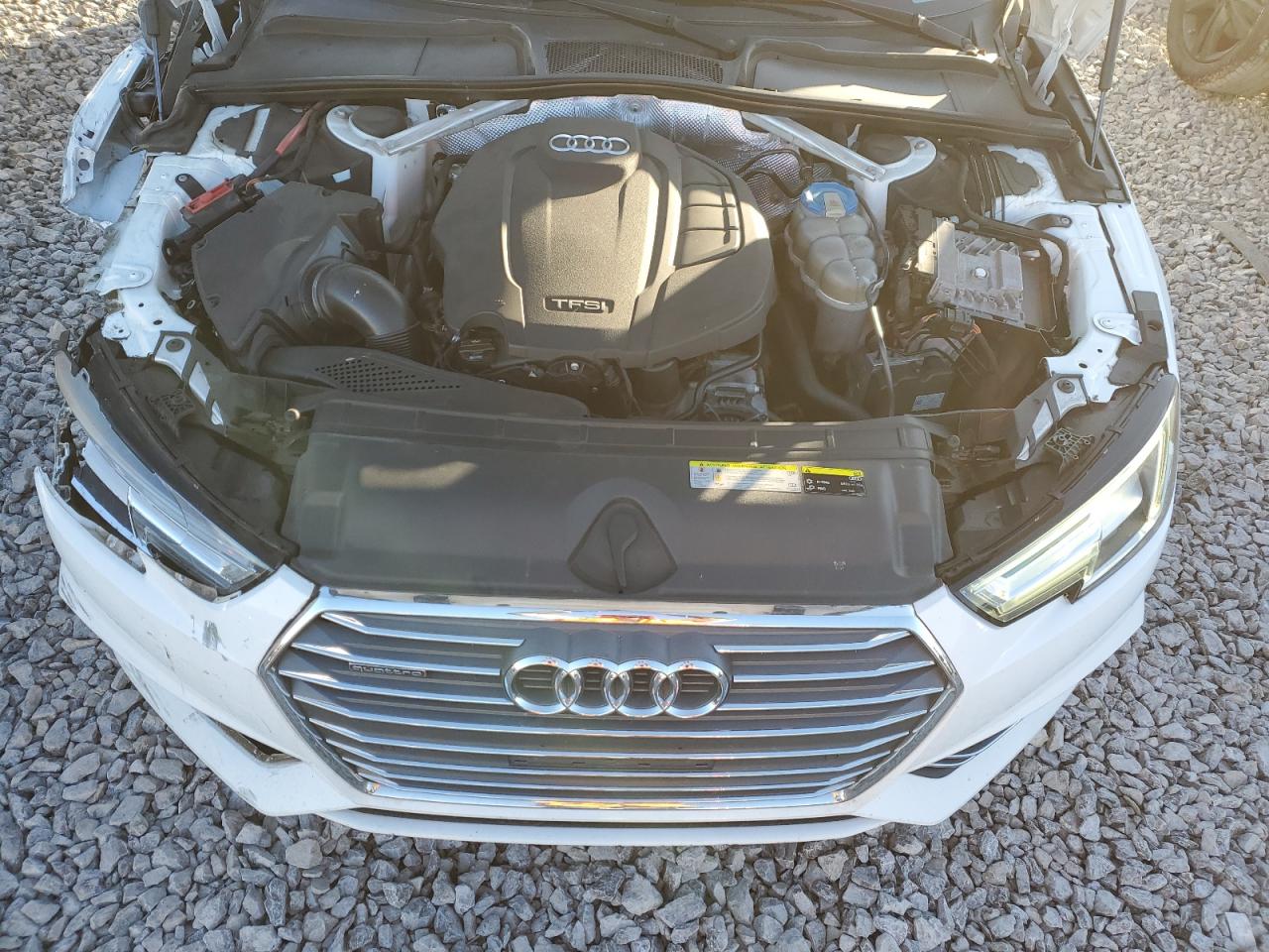 2017 Audi A4 VIN WAUENAF46HN002905 Copart auction photo, side / front end damage thumbnail 11