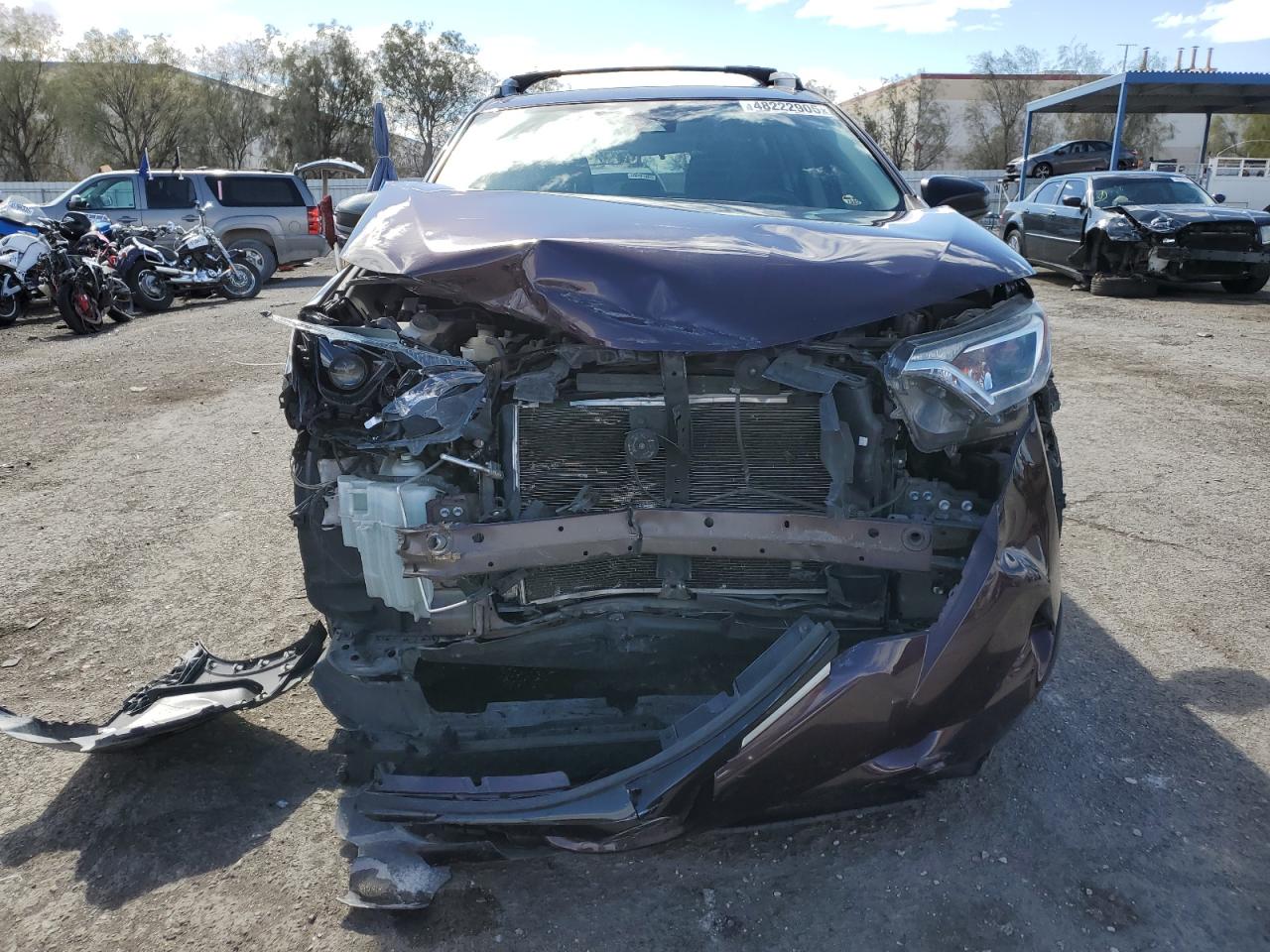 2018 Toyota RAV 4 VIN 2T3ZFREV1JW435556 Copart auction photo, front end damage thumbnail 5