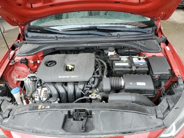 2017 Hyundai Elantra VIN KMHD74LF2HU136201 Copart auction photo, side / front end damage thumbnail 11