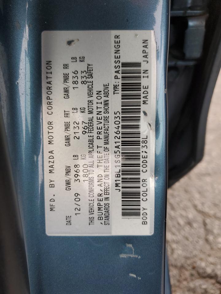 2010 Mazda 3 VIN JM1BL1SG5A1264035 Copart auction photo, front end damage thumbnail 12